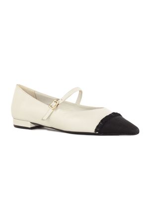 Off-white calfskin Lauro ballerina shoes ROBERTO FESTA | LAUROOFFWHITE